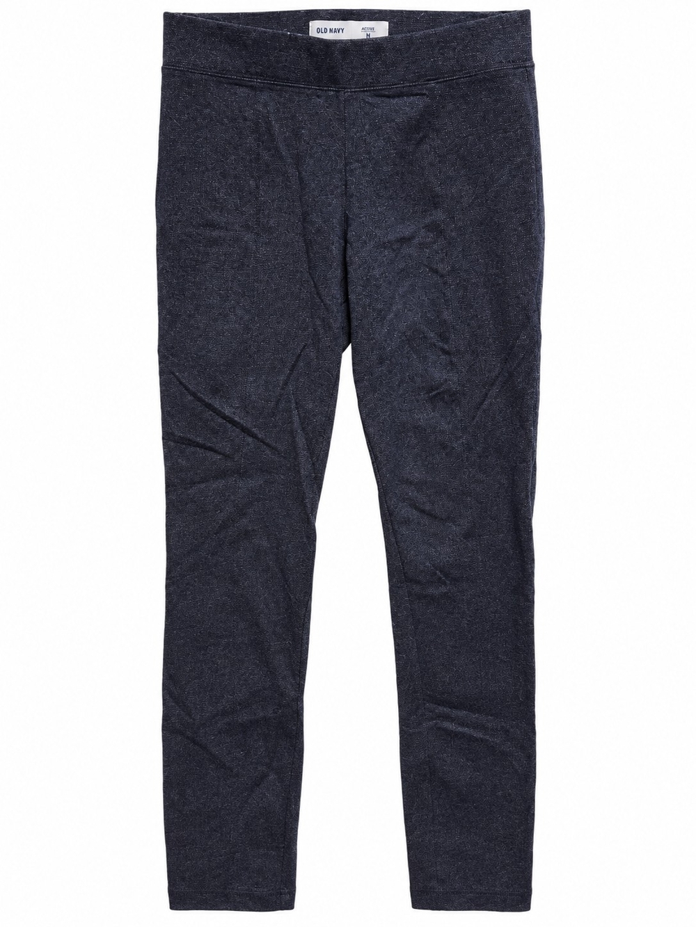 Old Navy Stevie High Rise Pull-On Pants Navy Textured Stretch Leggings